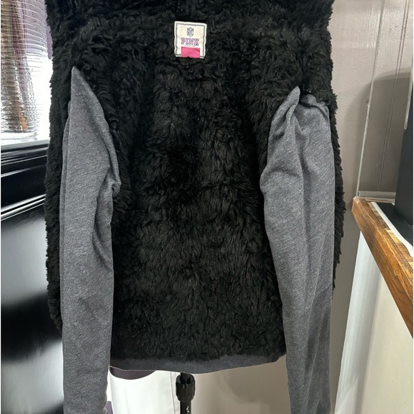PINK Victoria’s Secret Green Bay packers faux fur lined bling hoodie - Picture 11 of 15